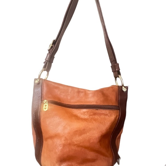 Marino Orlandi Elegant Brown Leather Shoulder Bag - Picture 2 of 10